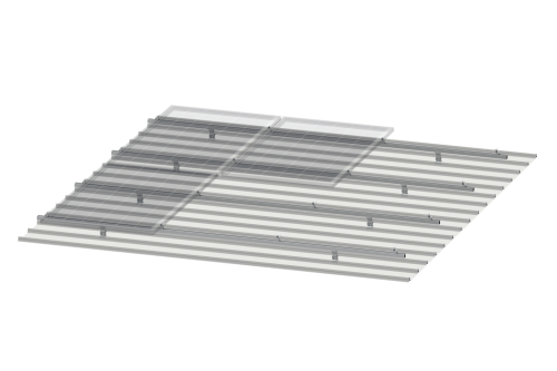 PV-ezRack® SolarRoof™ DT Rail Non-Penetrative